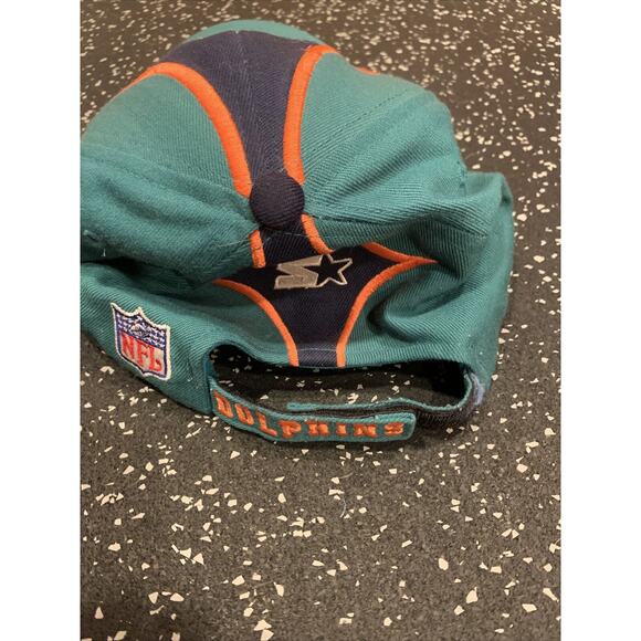Vtg Miami Dolphins Strapback‎ Starter 90s NFL Pro Line The Right Hat Strapback - Picture 5 of 9